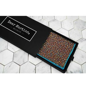 Dear Martian Mens Maple Red Floral Pocket Square